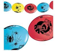 Qualatex 011219 Banderole de fête Marvel Ultimate Spider-Man (lot de 10), 30,5 cm, multicolore