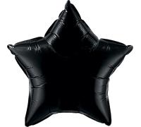 Qualatex Ballon en plastique en forme d'étoile, 91 cm SG4547 (Taille unique) (Noir Onyx)