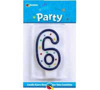 Qualatex - Motif à pois - Bougie, 6e anniversaire - Cire SG29064 (Taille unique) (Coloré)