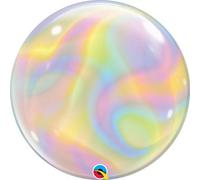 Qualatex - Tourbillons irisés - Ballon à bulles SG21284 (taille unique) (Coloré)