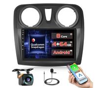 [Qualcomm] 8 Core 4+64GB Android 15 Autoradio pour Renault Dacia SANDERO II B52 2012-2019 Sans Fil Carplay Android Auto, 9'' Touchscreen Radio Voiture Refroidissement/BT/Caméra de Recul/DSP/FM/RDS/SWC