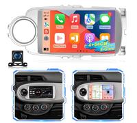 Qualcomm 8 cœurs 4 Go + 64 Go Android Autoradio pour Toyota Yaris 2012-2020, Radio Écran Tactile 9 Pouces IPS avec CarPlay et Android Auto sans Fil, GPS, Bluetooth, DSP Hi-Res Audio