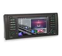 Qualcomm 8GO+128GO Android 14 Autoradio sans Fil Carplay Android Auto pour BMW Série 5 E39 M5 1996-2003 WiFi DSP Canbus SWC Écran Tactile IPS de 7 Pouces Bluetooth 5.1 GPS Navigateur