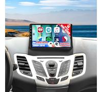 Qualcomm Android 15 4+64G 8-Core Autoradio pour Ford Fiesta 2009-2014 avec Carplay Android Auto, écran Tactile 9" avec Bluetooth GPS WiFi FM/RDS DSP 3D Car Model Showcase + Caméra de recul Micro