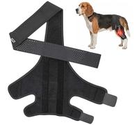 QualfsTerric Genouillère pour chien A vec stabilisateurs latéraux pour la récupération chirurgicale du chien, support articulaire, manchon à lécher la jambe canine, protège les plaies, empêche les