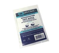 Qualicare Lot de 4 masques de protection pour réanimation/bouche à bouche En polyéthylène