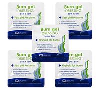 Qualicare Lot de 5 pansements non adhérents pour petites brûlures 5 x 5 cm