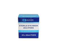 Qualicare Qe0711 dosettes de lavage oculaire, 20 ml (lot de 25)