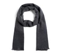 Qualicoq Echarpe Longue Hiver et Mi-saison - Made in France - Echarpe Homme et Echarpe Femme top Elégance - 16 Couleurs Unies - Confort et Douceur (Gris foncé)