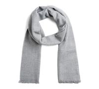 Qualicoq Echarpe Longue Hiver et Mi-saison - Made in France - Echarpe Homme et Echarpe Femme top Elégance - 16 Couleurs Unies - Confort et Douceur (Gris clair)