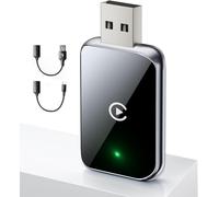 Qualihome Adaptateur sans Fil pour CarPlay/Android Auto, Mini USB & Type C Adaptateur Carplay sans Fil Compatible avec iOS 10+/Android, Les Voitures à partir de 2016, Plug & Play