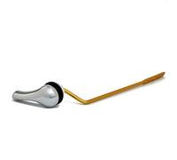 Qualihome Ensemble réservoir latéral universel poignée flush WC poignée de levier de remplacement, support WC chrome