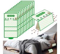 Qualirey Lot de 12 pièges à punaises de lit, détecteurs de punaises de lit non toxiques pour pieds de lit, intercepteurs de punaises de lit, pièges à colle à détection précoce, contrôle des insectes