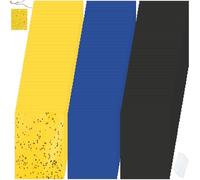 Qualirey Lot de 150 pièges adhésifs double face pour moucherons avec attaches torsadées pour fruits, insectes, champignons, insectes et insectes - Pour intérieur et extérieur (jaune, bleu, noir)