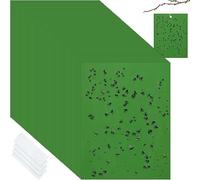 Qualirey Lot de 150 pièges adhésifs double face pour moucherons avec attaches torsadées pour fruits, insectes, champignons, insectes et insectes (vert) 150 x 20 cm