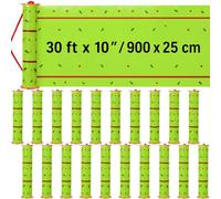 Qualirey Lot de 20 pièges à mouches géants adhésifs pour intérieur et extérieur - Ruban non toxique - Tue-moucherons des fruits pour moustiques, plantes et chevaux - Longueur totale : 180 m (vert fluo