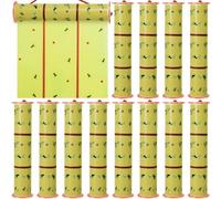 Qualirey Lot de 20 rouleaux de pièges à mouches adhésifs géants de 80 m - Piège à fruits - Bande adhésive pour intérieur et extérieur - Bande adhésive à suspendre - Attrape-moucherons et insectes