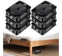 Qualirey Lot de 6 détecteurs de punaises de lit et pièges à punaises de lit avec colle forte, intercepteurs de punaises de lit, piège à colle de détection précoce pour pieds de lit, bloqueur de