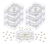 Qualirey Lot de 6 pièges et détecteurs de punaises de lit avec colle forte, intercepteurs de punaises de lit, piège à colle de détection précoce pour pieds de lit, bloqueur de parasites d'intérieur