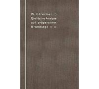 Qualitative Analyse Auf Präparativer Grundlage