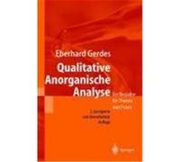 Qualitative Anorganische Analyse Gerdes, Eberhard (Auteur)