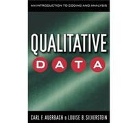 Qualitative Data by Louise B. Silverstein Carl F. Auerbach, Louise B. Silverstein (Auteur)