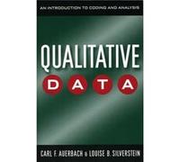 Qualitative Data by Louise B. Silverstein Carl F. Auerbach, Louise B. Silverstein (Auteur)
