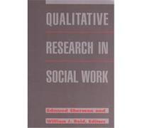 Qualitative Research in Social Work Edmund Sherman (Auteur)