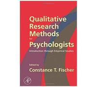 Qualitative Research Methods For Psychologists