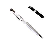 QUALITÉ 2-en-1 écran tactile capacitif stylet et stylo à bille avec cristaux (ARGENT)