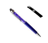 QUALITÉ 2-en-1 écran Tactile capacitif Stylet et Stylo à Bille avec Cristaux (Marine)