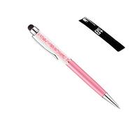 QUALITÉ 2-en-1 écran Tactile capacitif Stylet et Stylo à Bille avec Cristaux. Recharge Stylo Gratuit (BÉBÉ Rose)