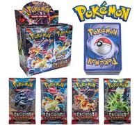 (Qualité de papier de base, pour affichage uniquement) 10 pièces/1 paquet Cartes Pokémon JCC, Scarlet & Violet Obsidian Flames - Lot de booster de jeu de cartes à collectionner en anglais, pour les fa