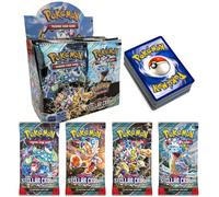 (Qualité de papier de base, pour affichage uniquement) Cartes Pokémon Anime dessin animé Jeu de Cartes à Collectionner Pokémon Scarlet & Violet Couronne Stellaire Booster Battle Pack de Booster Collec