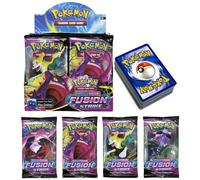 (Qualité de papier de base, pour affichage uniquement) Cartes Pokémon Anime dessin animé Pokémon Jeu de cartes à collectionner Pokémon Épée et Bouclier Fusion Strike Booster Battle Pack de boosters Co