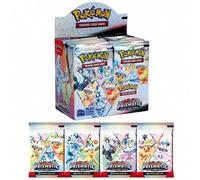 (Qualité de papier de base, pour affichage uniquement) Cartes Pokémon Booster Battle Pokémon JCC Scarlet & Violet Prismatic Evolutions Booster Pack Collection de cartes Jouets (Styles aléatoires) Pack
