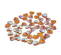 Qualité Premium 50 pcs Forme De Poisson Balances En Résille Espaceurs De Résine Glitter Sirène Échelles Pads pour Faire Des Bijoux de Femmes jauneMignon et pratique