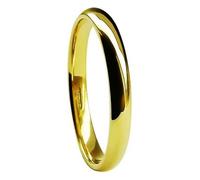 Qualité UK bague or jaune 9 carats 2 mm Taille M Cour/confort mariage bande 1,5 g Taille I à P