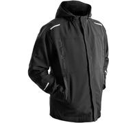 Qualitex iND Veste de travail en softshell imperméable et respirante, Noir , S