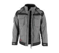 Qualitex pro-winterjacke Veste de travail col montant avec fermeture scratch -verschieden couleurs - - Gris/noir, Medium