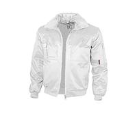 Qualitex - Veste Pilote 4 en 1 - Col et Manches séparable - Plusieurs Couleurs - Blanc, M