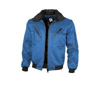 Qualitex - Veste Pilote 4 en 1 - Col et Manches séparable - Plusieurs Couleurs - Bleu Roi, L