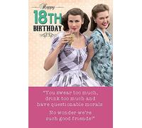 Qualities Carte d'anniversaire 18e anniversaire 159 x 235 mm