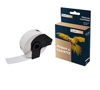 QUALITONER 1 Rouleau DK11221 étiquette carée Compatible pour Brother 23x23 mm Lot de 1000 Noir sur Blanc