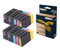 QUALITONER - 10 Cartouche Compatible pour Canon 1500 XL 1500XL Noir (x4) + Cyan (x2) + Magenta (x2) + Jaune (x2) pour Canon Maxify MB 2000 Series MB 2