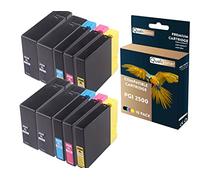 QUALITONER - 10 Cartouche Compatible pour Canon PGI2500 XL PGI 2500XL Noir (x4) + Cyan (x2) + Magenta (x2) + Jaune (x2) pour Canon Maxify MB 5000 Seri