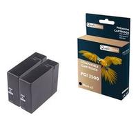 QUALITONER - 2 Cartouche compatible pour CANON PGI2500 XL PGI 2500XL Noir pour Canon Maxify MB 5000 Series MB 5050 MB 5100 Series MB 5150 MB 5300 Seri Noir G