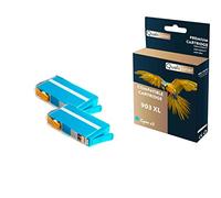 QUALITONER - 2 Cartouche Compatible pour HP 903 XL 903XL Cyan pour HP OfficeJet 6900 Series 6950 OfficeJet Pro 6860 Series 6868 6950 6960 6968 6970 69