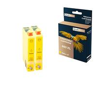 QUALITONER - 2 Cartouches Compatible pour EPSON 603 XL 603XL Jaune (Etoile de mer) pour Epson Expression Home XP-2100 XP-2105 XP-3100 XP-3105 XP-4100
