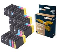 QUALITONER - 20 Cartouche Compatible pour Canon 1500 XL 1500XL Noir (x8) + Cyan (x4) + Magenta (x4) + Jaune (x4) pour Canon Maxify MB 2000 Series MB 2